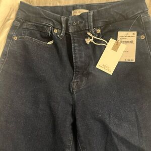 Good American High Rise Dark Blue Jeans